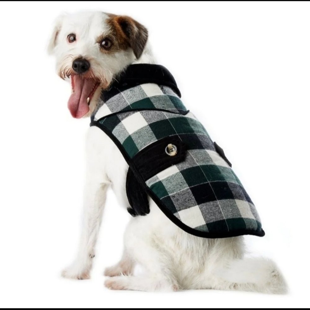 COPY - Green and Black Plaid Yoke Jacket, Large